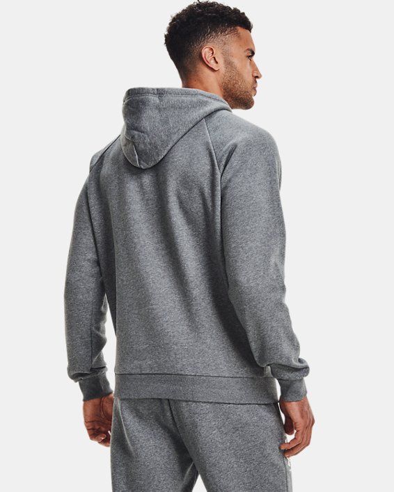 เสื้อฮู้ด UA Rival Fleece Multilogo สำหรับผู้ชาย, Gray, pdpMainDesktop image number 1
